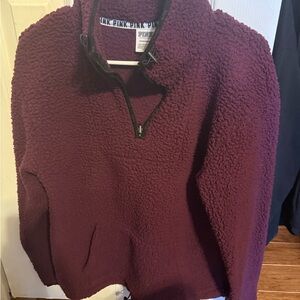 PINK Victoria's Secret Purple Zip Up Sweater
